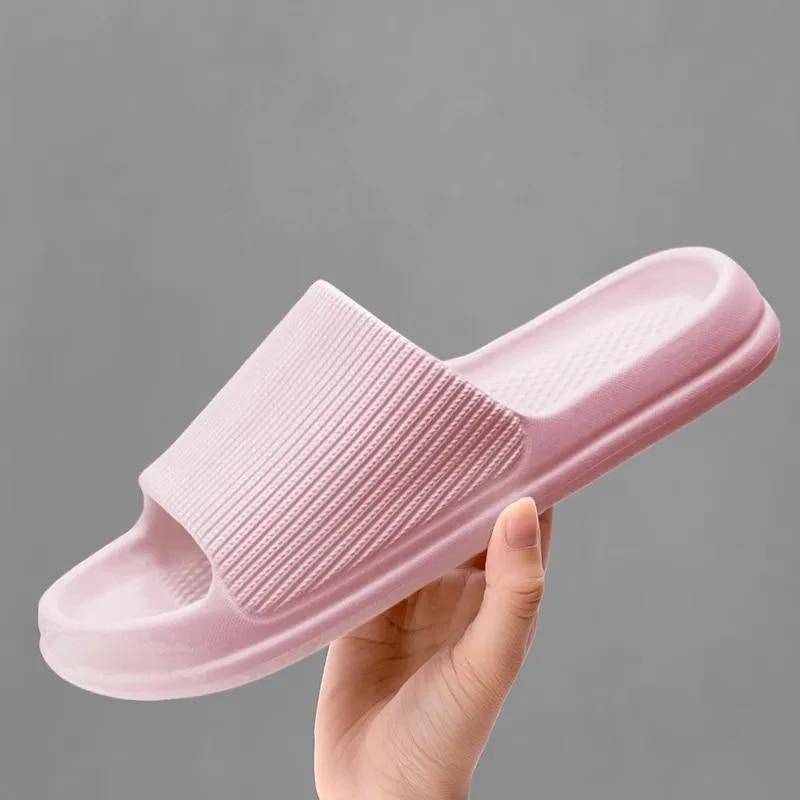 Xiaomi Thick Platform Women Bathroom Home Slippers Cloud Slippers Soft Sole EVA Indoor Slides Sandals Summer Non-slip Flip Flops