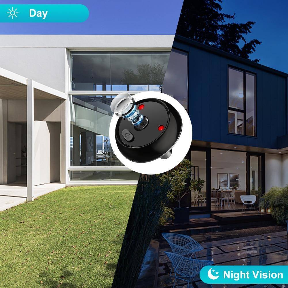 Elecpow New Smart Home Peephole Doorbell 2.4Inch LCD 120° HD Infrared Night Vision Door Camera Photo Auto Storage 3 Ringtones