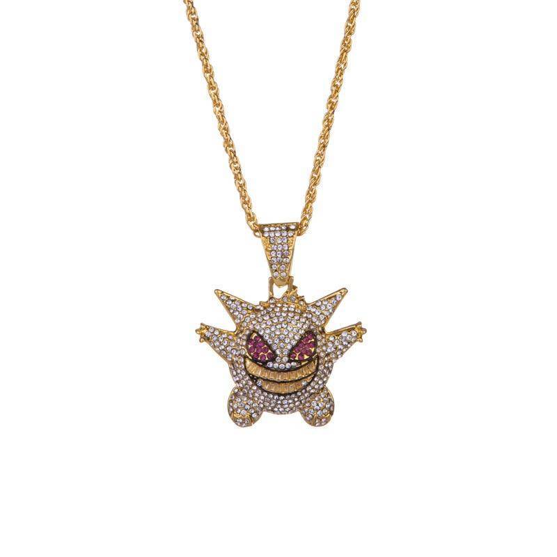 The description is for a "Pokemon Gengar Cartoon Necklace Pendant