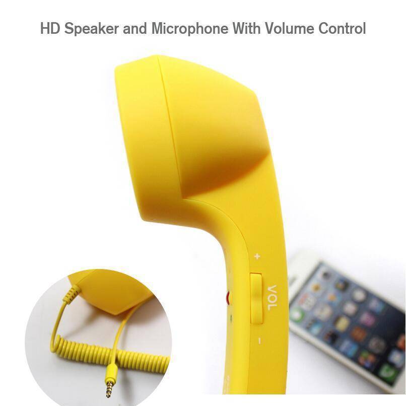 9 Colours 3.5mm Universal Phone Telephone Radiation-proof Receivers Cellphone Handset Classic Headphone MIC Microphone