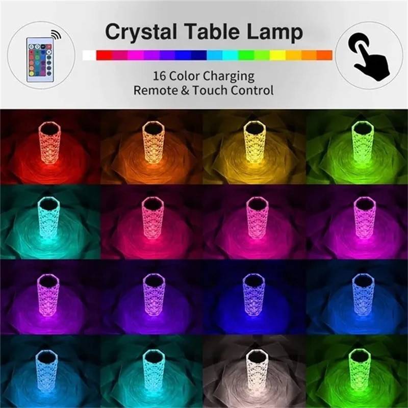 CrystalRose LED Table Lamp