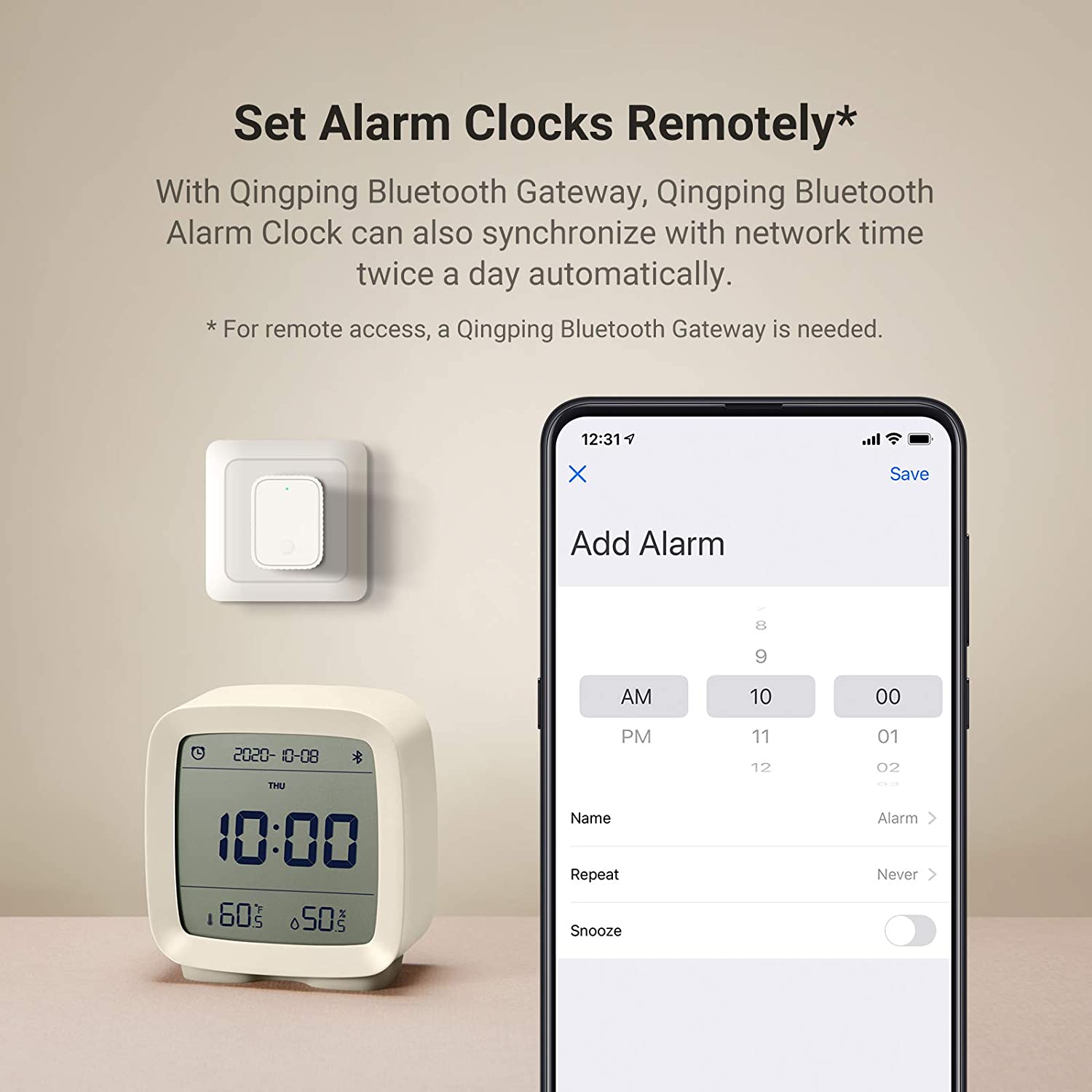 Qingping Cleargrass Bluetooth Alarm Clock