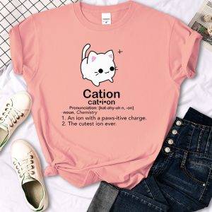 Cute Cat Print T-Shirt 2