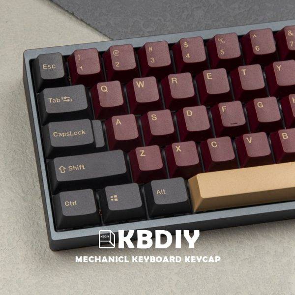 KBDiy GMK Red Samurai OEM Profile Keycap 135 Keys Mechanical Keyboard