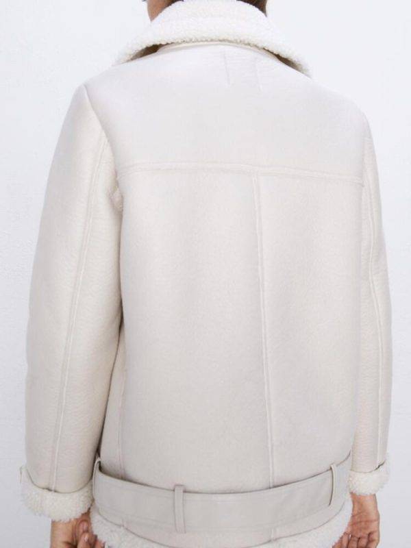 Ly Varey Lin Winter Faux Lamb Leather Jacket Women