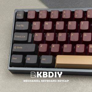 KBDiy GMK Red Samurai OEM Profile Keycap 135 Keys Mechanical Keyboard 2