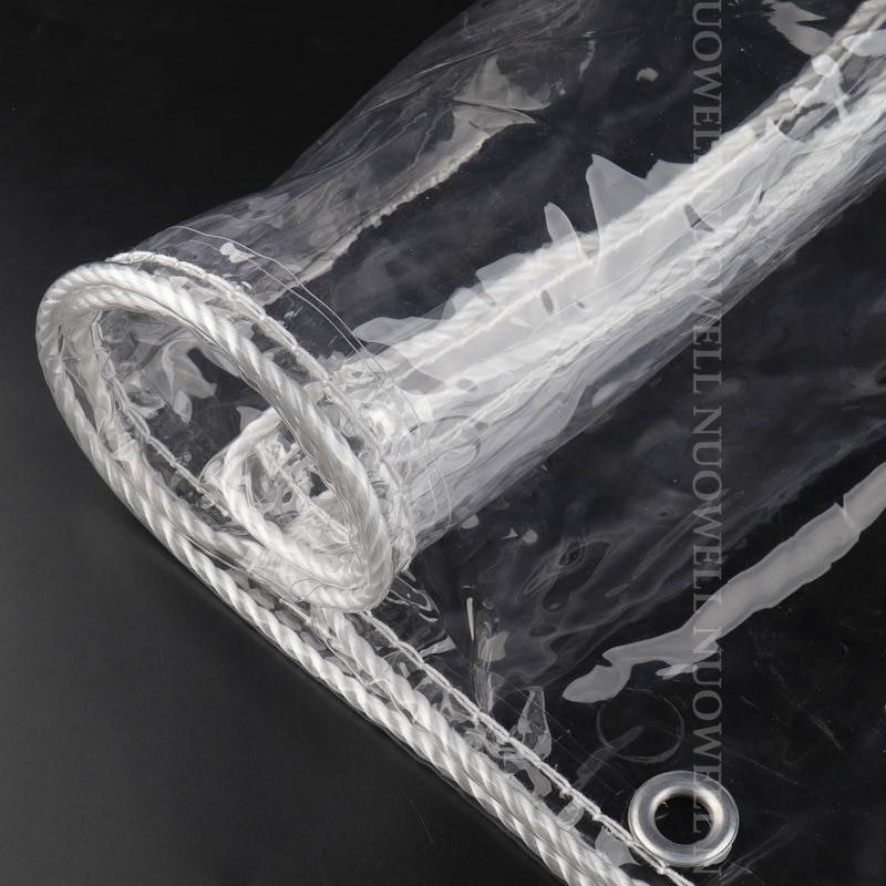 0.35mm 99.9% Transparent PVC Tarpaulin Balcony Waterproof Cloth
