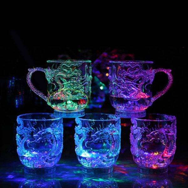 LED Flash Magic Color Changing Dragon Cup