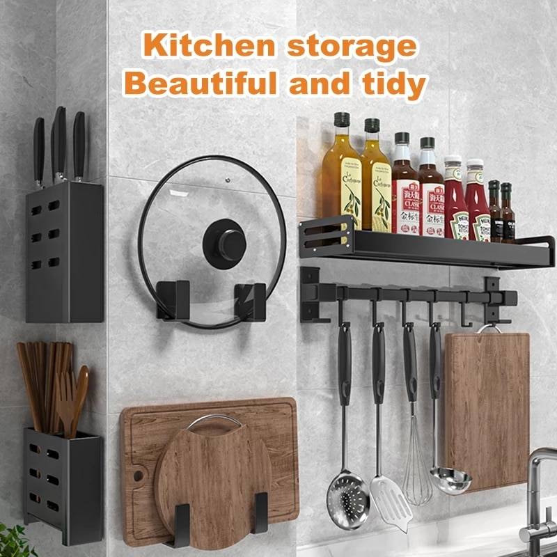 Kitchen Shelf Wall-mounted Spice Storage