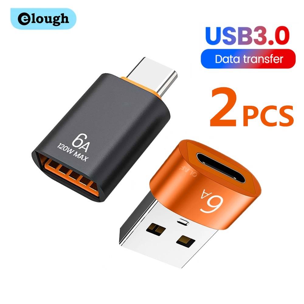 Elough USB 3.0 To Type C Adapter OTG Type C Male To USB Female Converter
