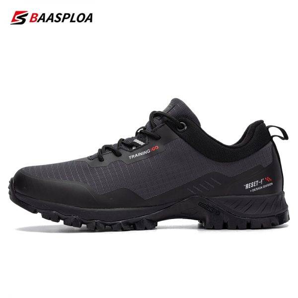 Baasploa New Men's Anti-Skid Wear-Resistant Hiking Shoes