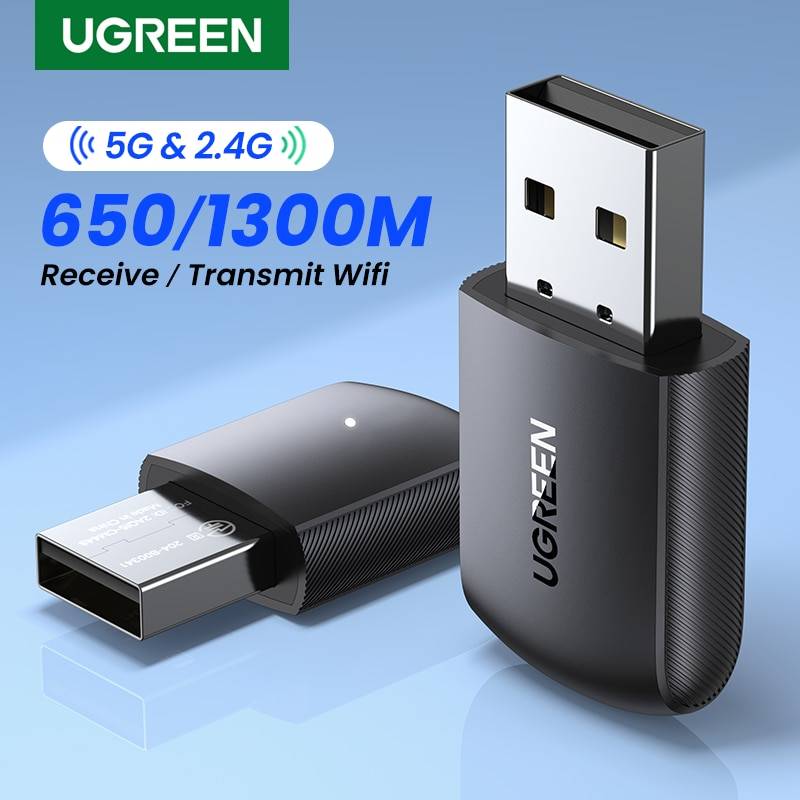 UGREEN Wifi Adapter AC650/AC1300 5G&2.4G WiFi USB Ethernet