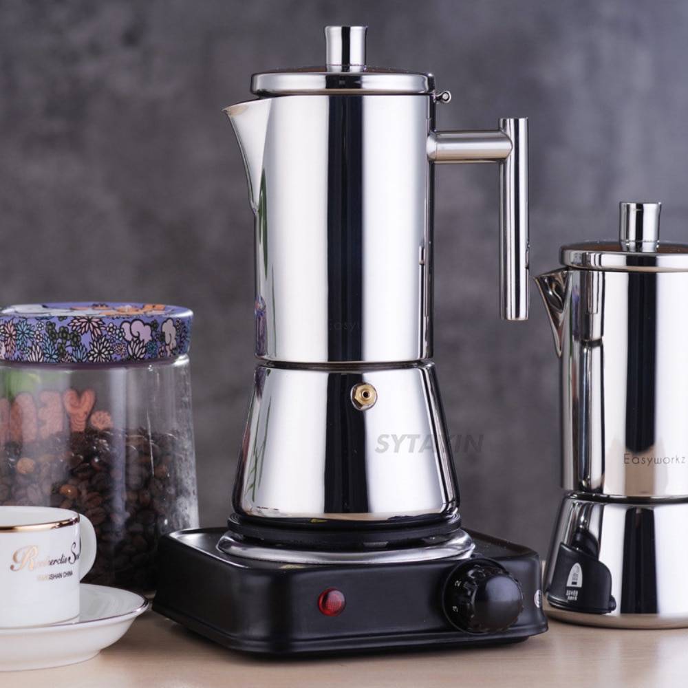 Stainless Steel Coffee Moka Pots Espresso Maker