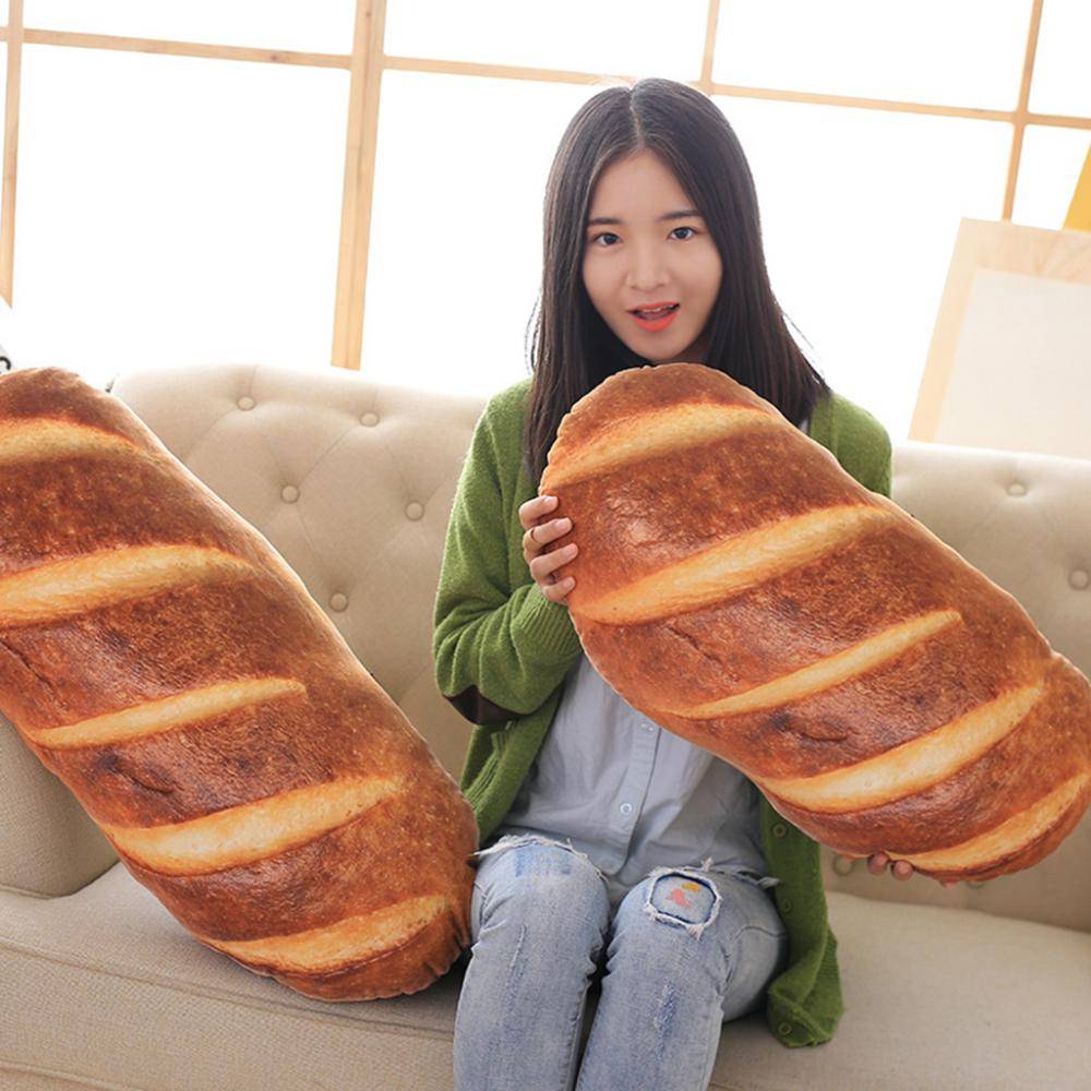 Bread Plush Pillow Soft Lumbar