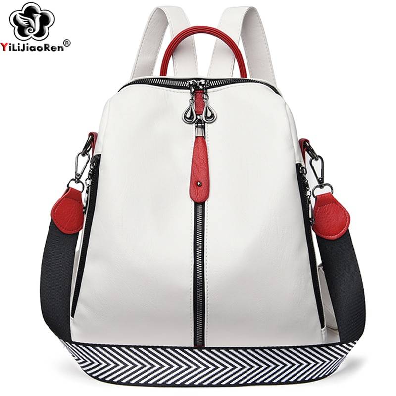 Fashion Backpack Women Soft Leather Backpack