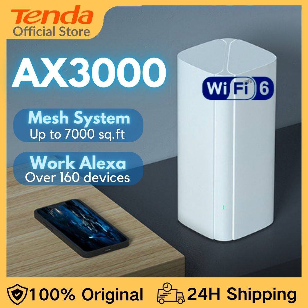 WIFI 6 AX3000 Mesh Router Tenda WiFi Router 2.4G 5Ghz Full Gigabit
