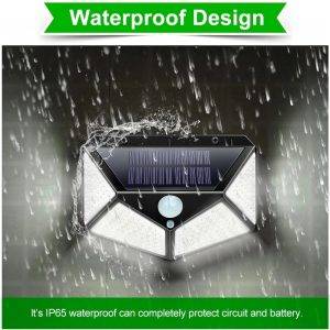 LED Solar Power Wall Light Motion Sensor Waterproof Outdoor Garden Lamp 2
