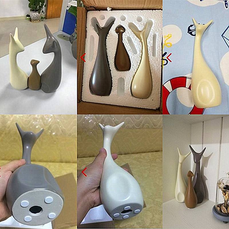 Nordic Ceramic Animals Ornaments Porcelain Ins Style Decorations Home
