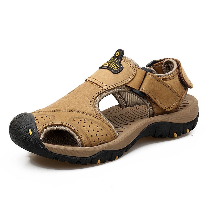 Summer Men's Leather Outdoor Sandals